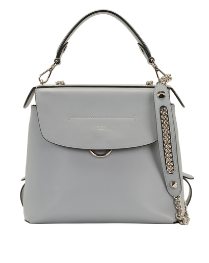 Back To School Backpack, &pound;450, Handbags, Blue, Leather, Front view